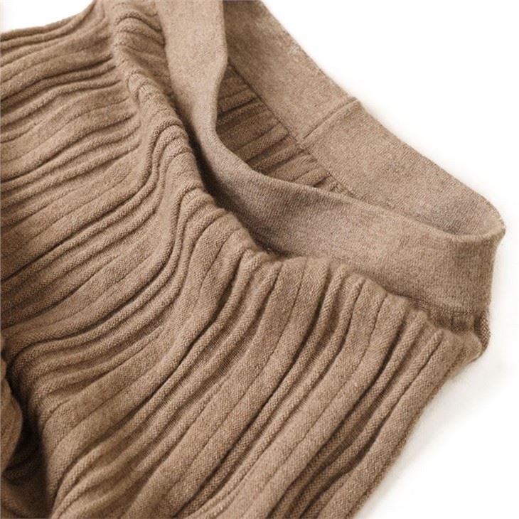 Elegant Over-The-Knee Knit Sweater Long Dress